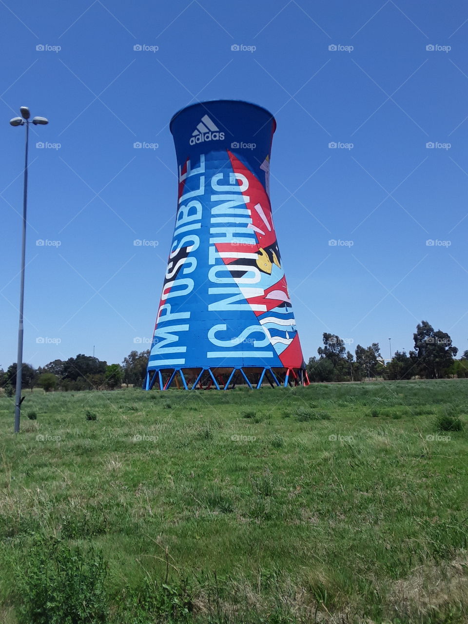 A tower outside FNB Stadium.