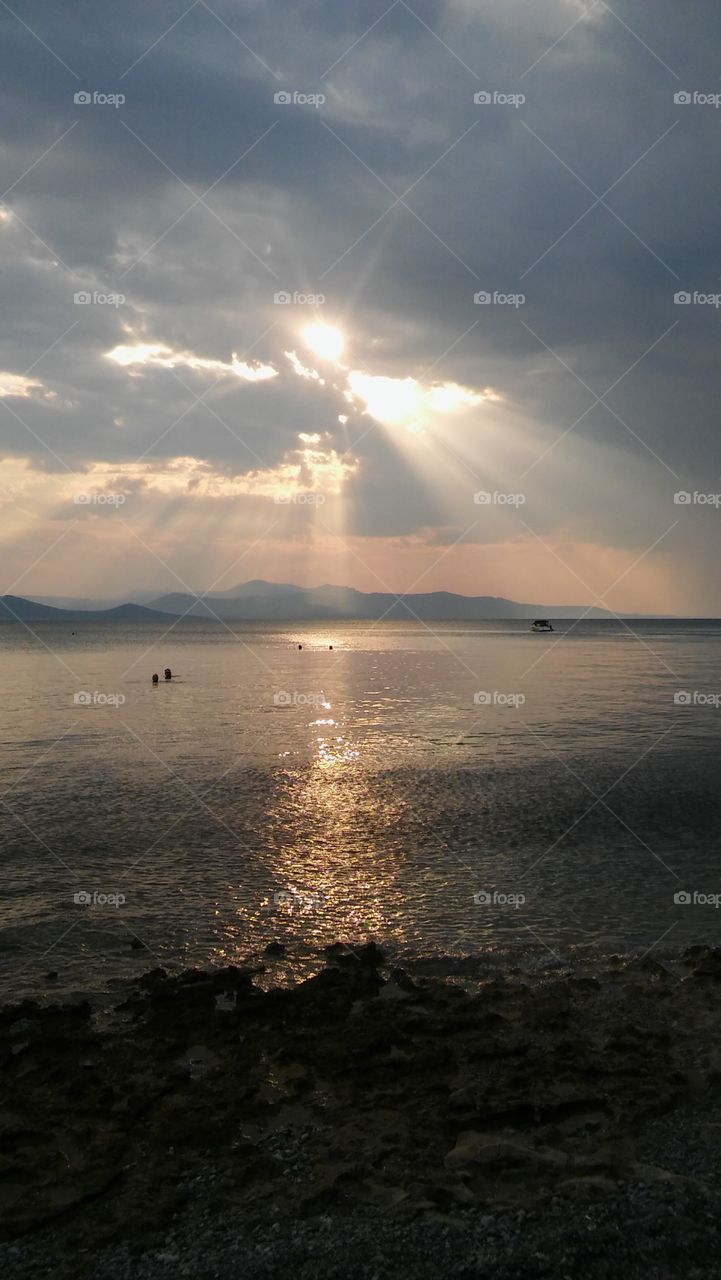 sunset Greece