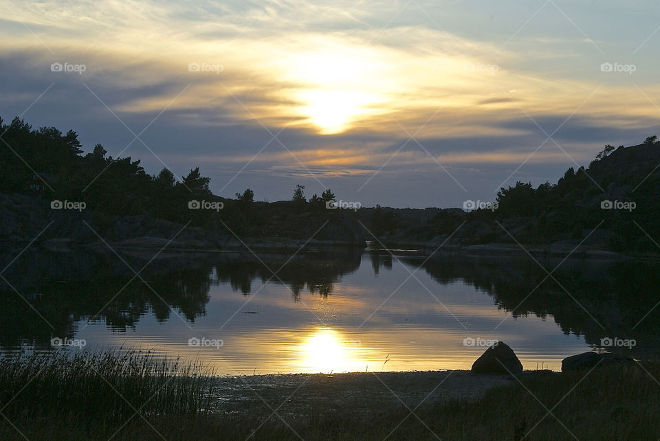 sweden summer sunset lake by lgt41