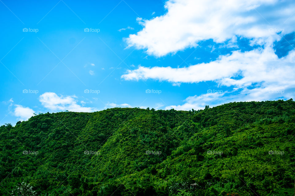 Landscape at outdoor near mountain for hiking
