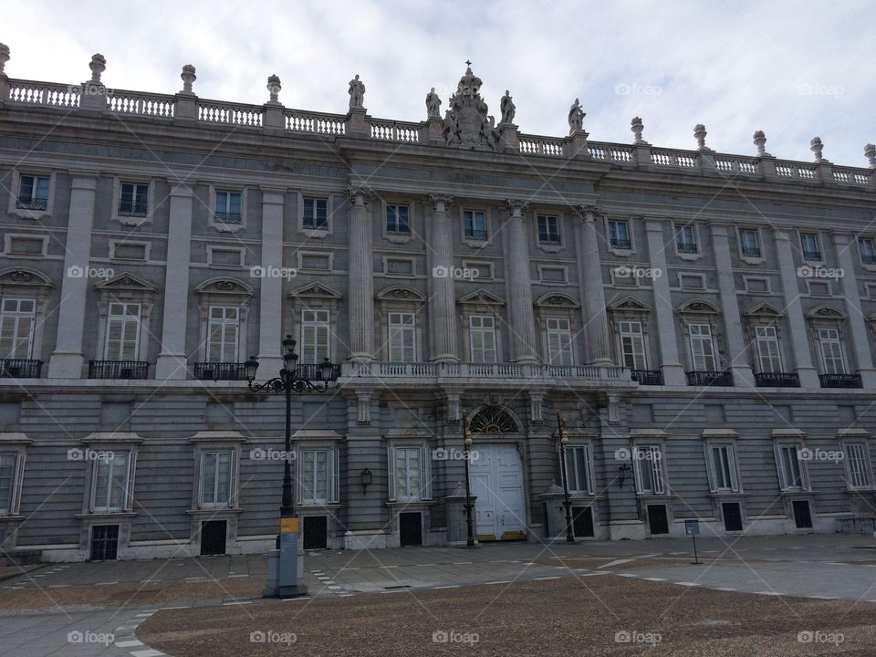 Royal Palace. Spanish Royal Palace in Madrid, Spain 