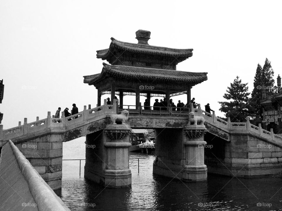 Historic bridge in Beijing China 