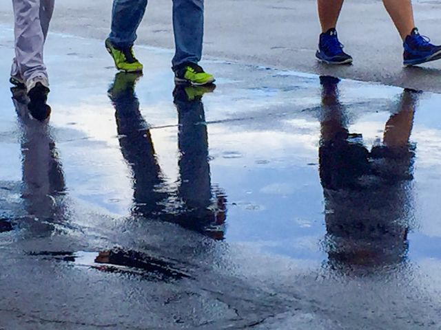 Puddle Walkers in the Rain