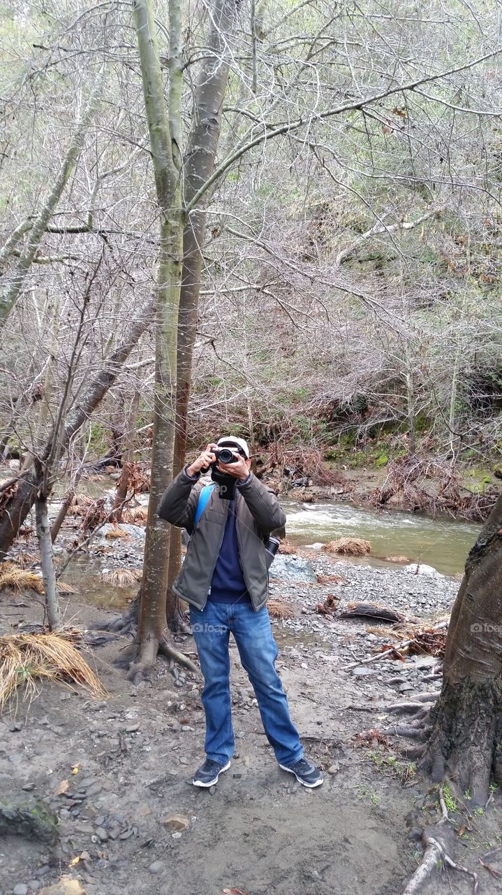 Photographer in nature