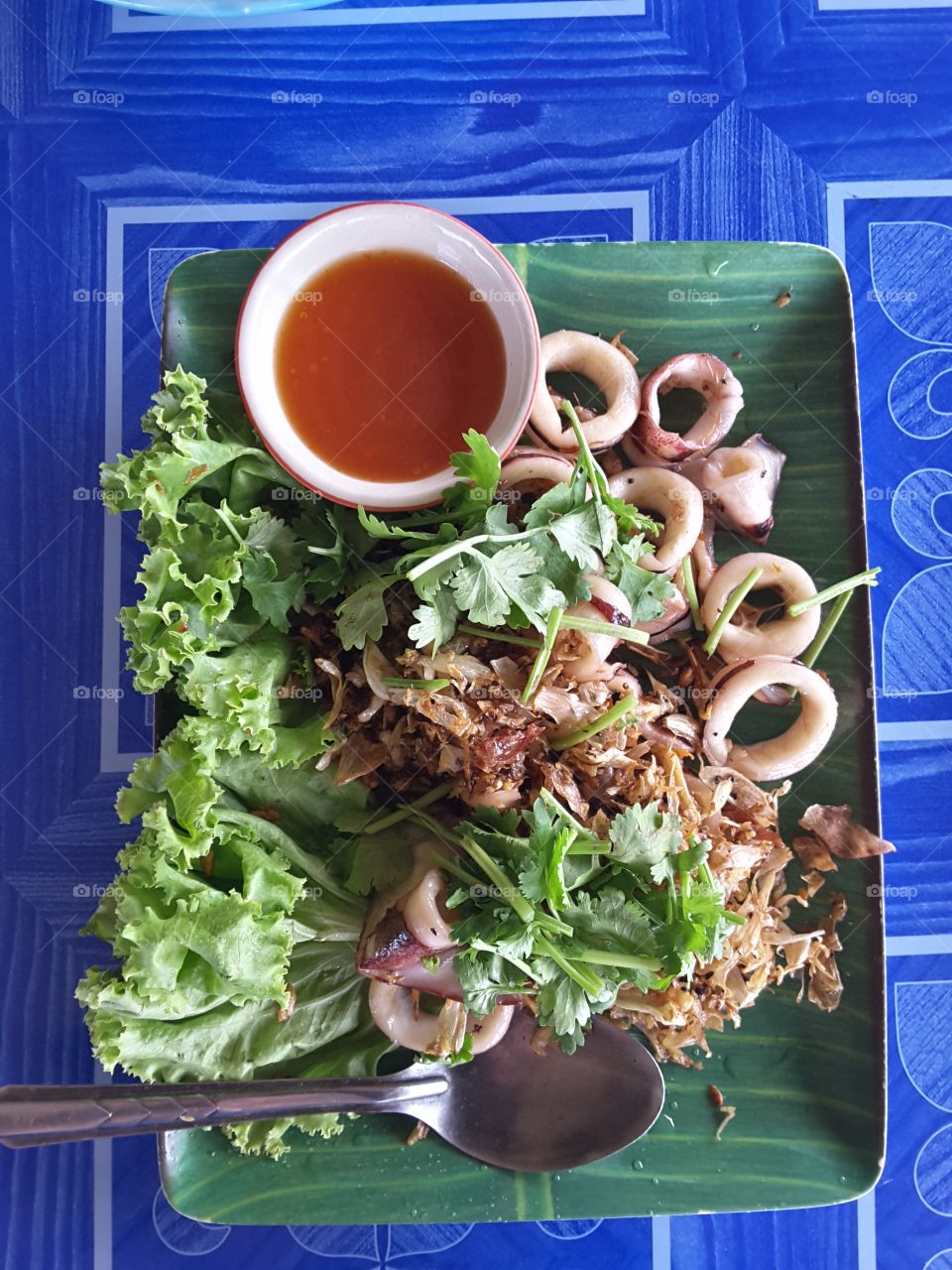 Spicy Squid Salad Southern Thai Style