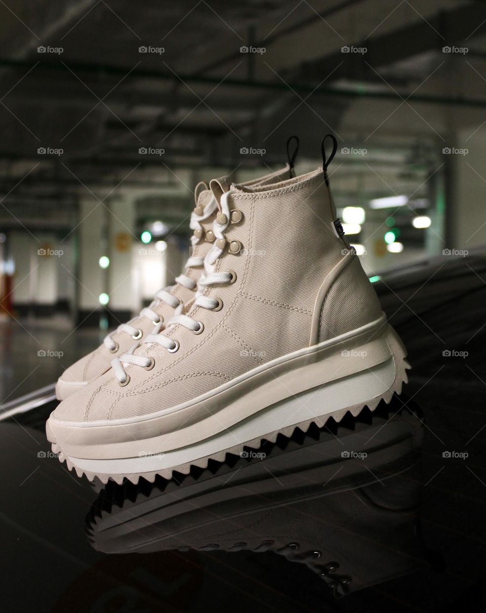 Massive shoes reflect nicely and define their power and character of their owner!