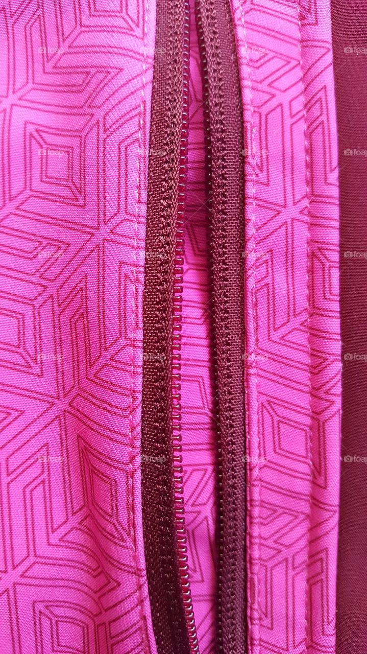 pink zipper two tone