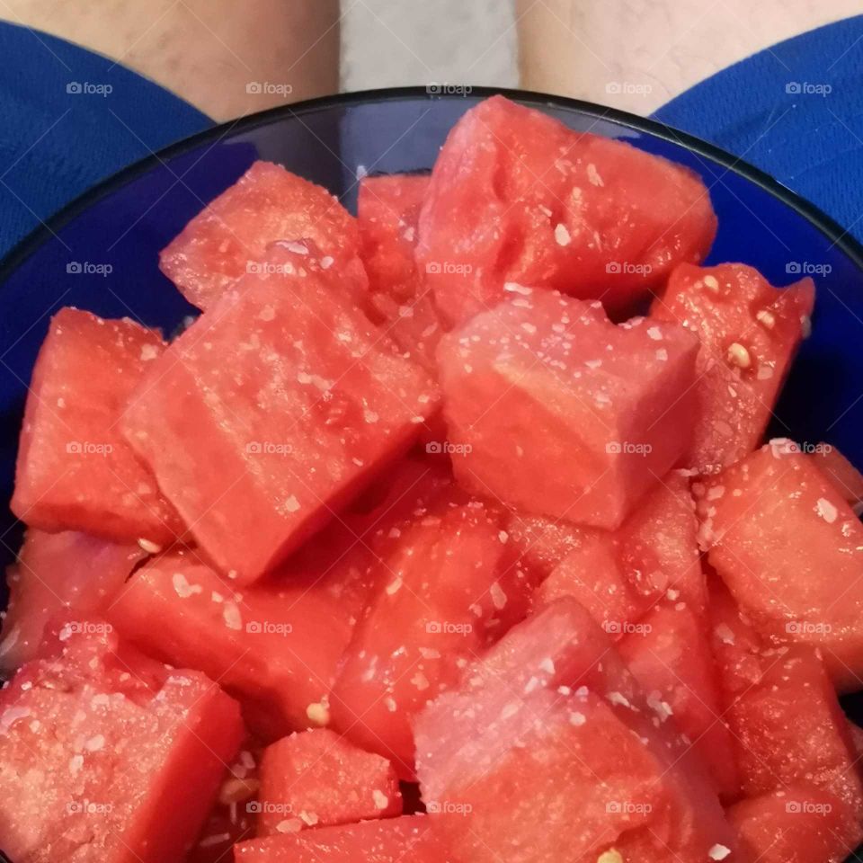 salted watermelon