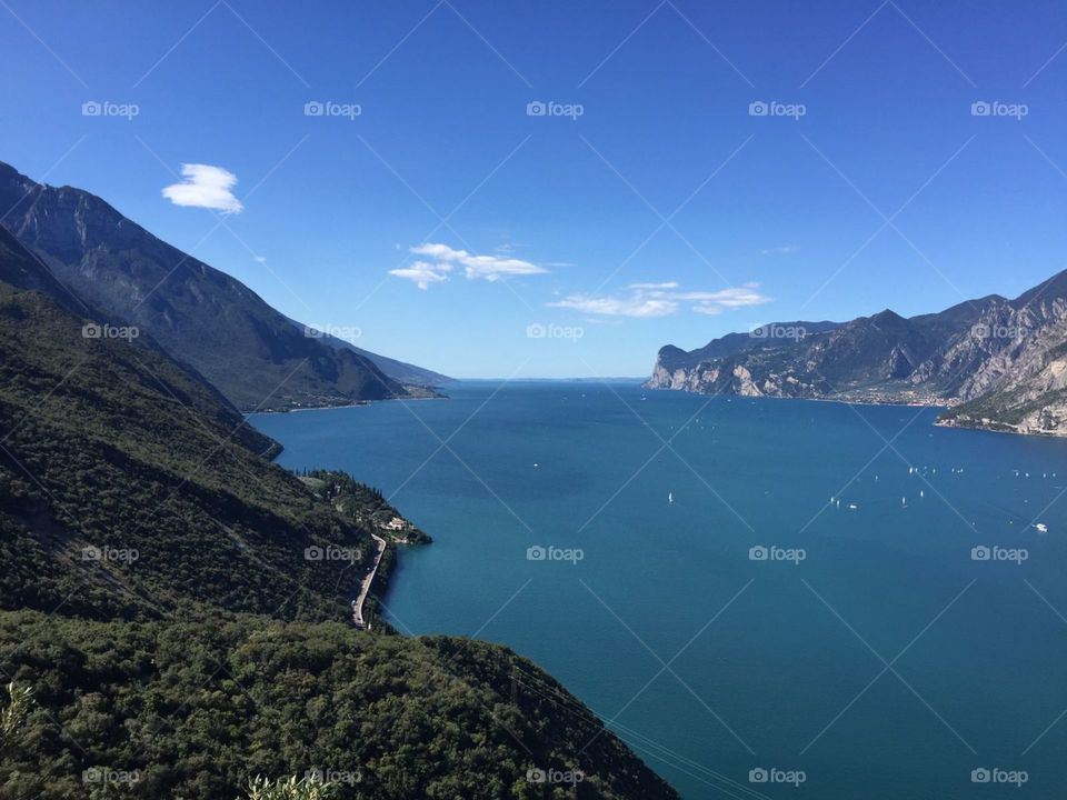 Garda Lake, view from the hills around 
