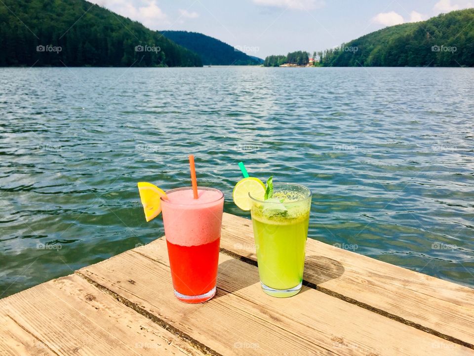 Colorful drinks