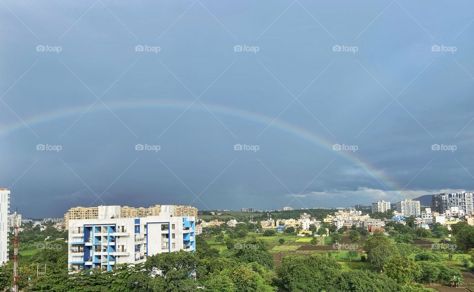 My happy place.. rain and rainbow..  beautiful view. 