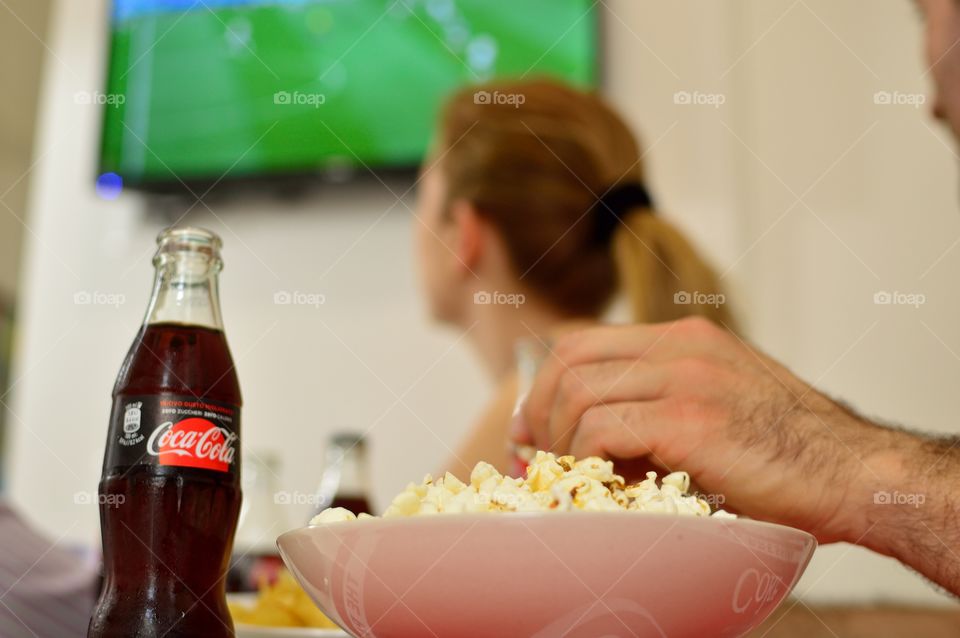 Friends and Coca-Cola