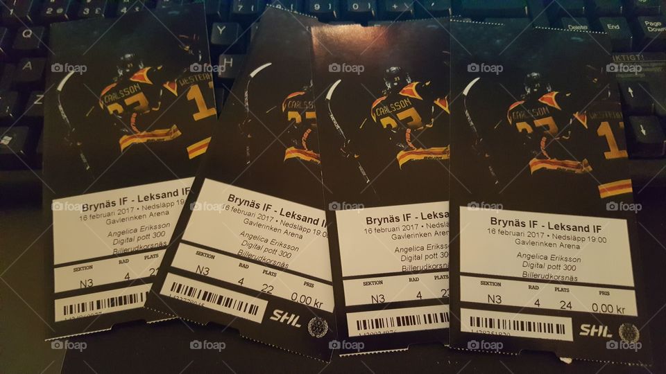 Ice hockey ticket