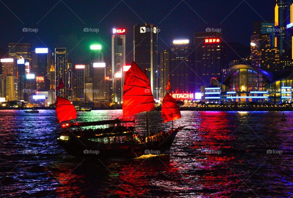 Hong Kong traditional boat