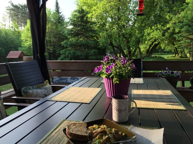 Breakfast on the deck
