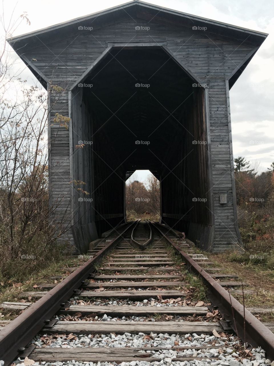 Covered Train Bridge VT