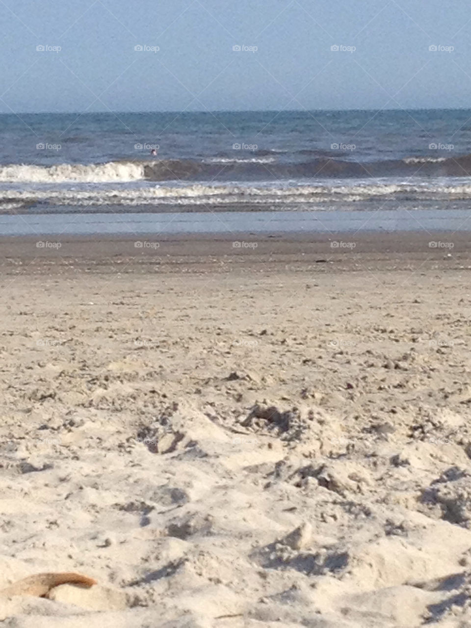 beach ocean sand waves by v61890