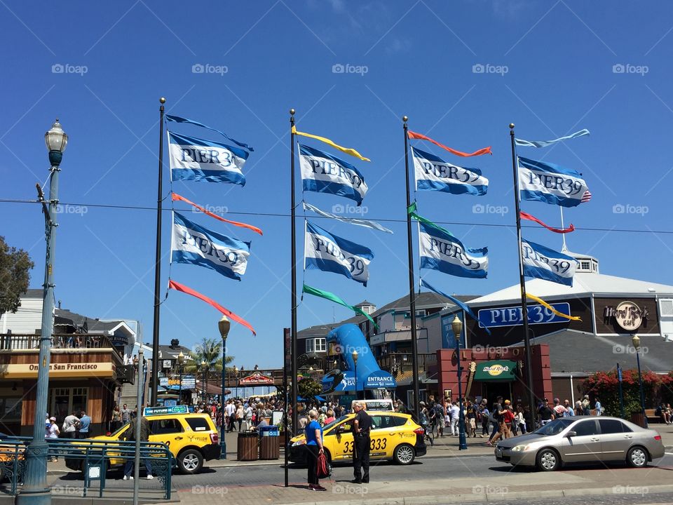 Pier 39 Flags at San Francisco 