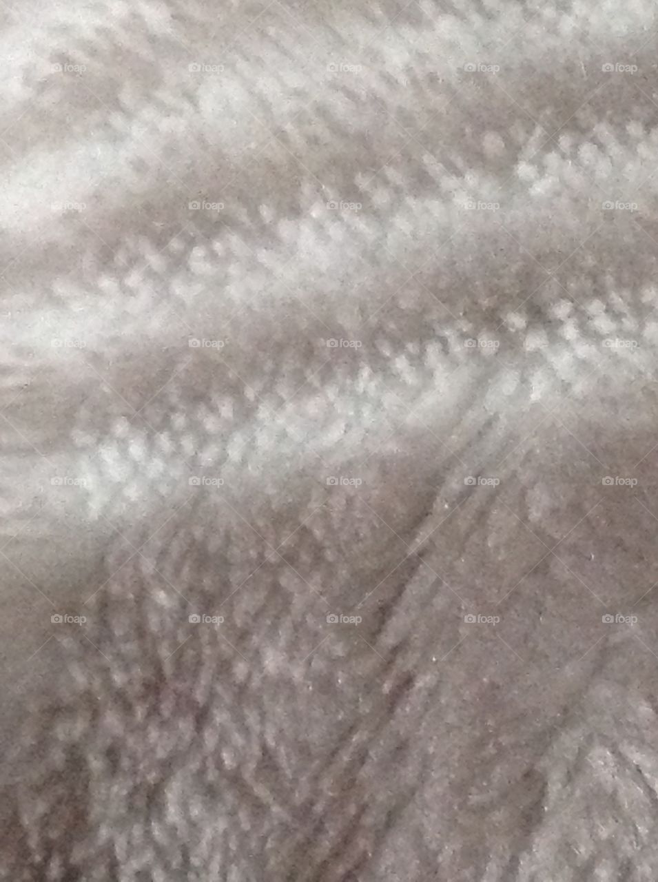 Fibers from a blanket for texture.