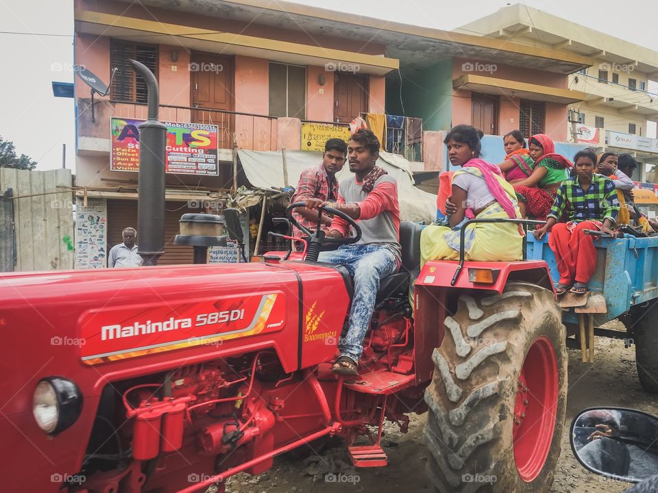 Not just for agriculture but we Indians use the tractors for Transportation of people as well