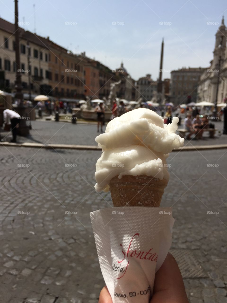 cold and sweet. It was a hot day in Rome and I wanted something cold and sweet