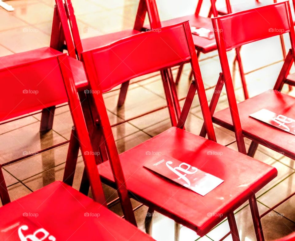 red study chairs