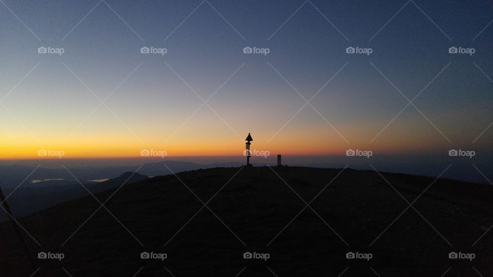 A beautiful mountain sunset in Tatry mountains, Slovakia