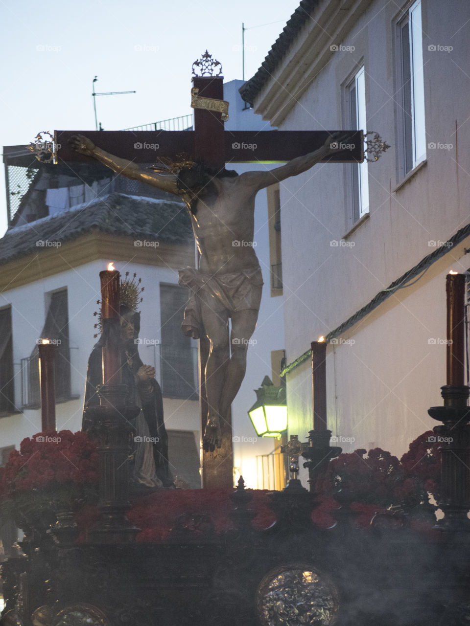 Spiritual traditions fill the street of Cordoba