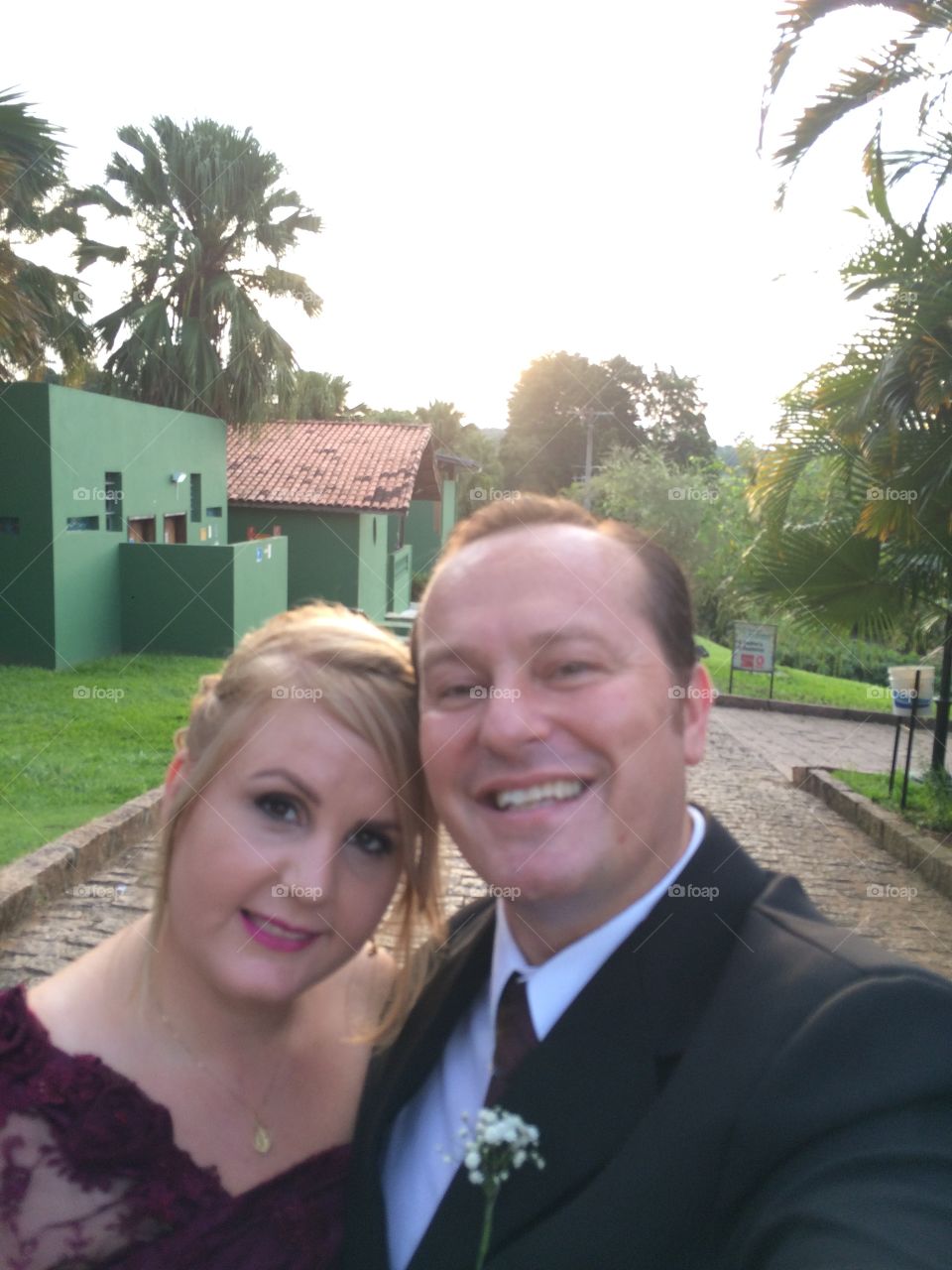 Relembrando um dia feliz: casamento do meu pai com minha madrasta. Minha querida esposa Andréia estava mais linda do que nunca!