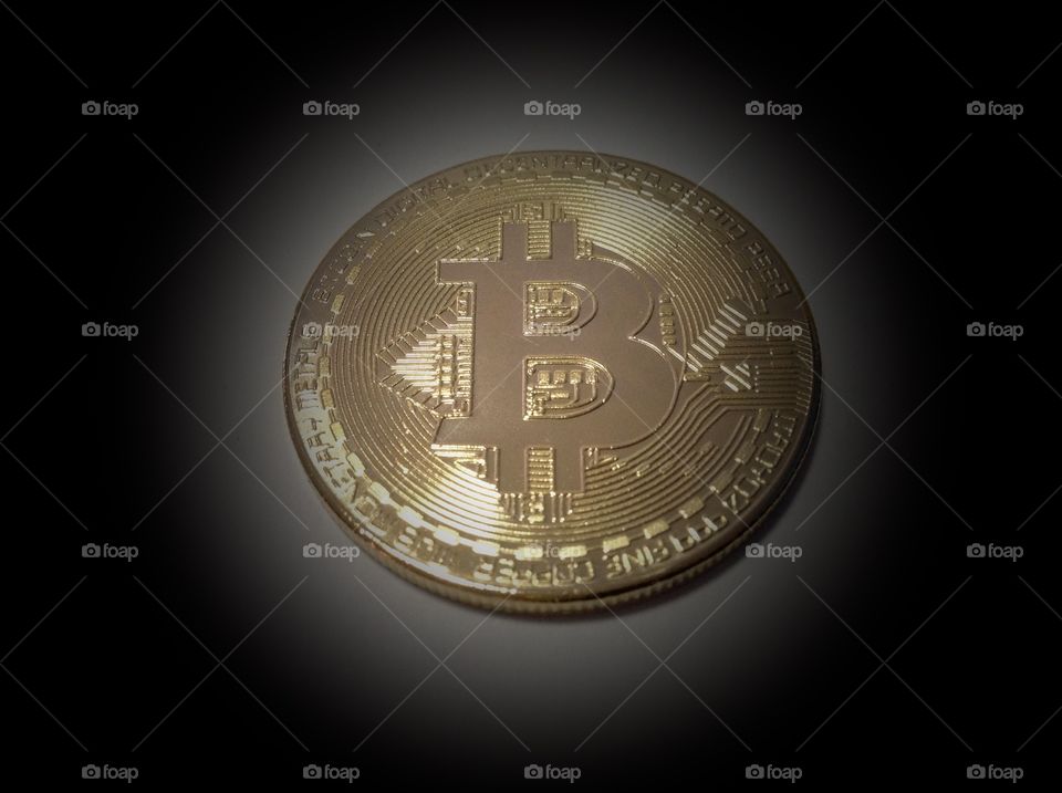 Bitcoin, BTC. Digital money, cryptocurrency.