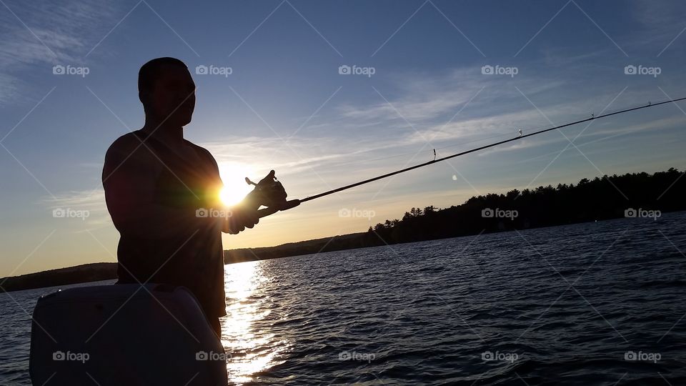 Out Fishin`. Catching dinner for tonight! 