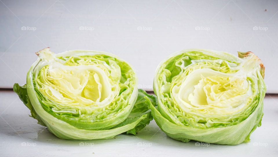 vegetables on a white background