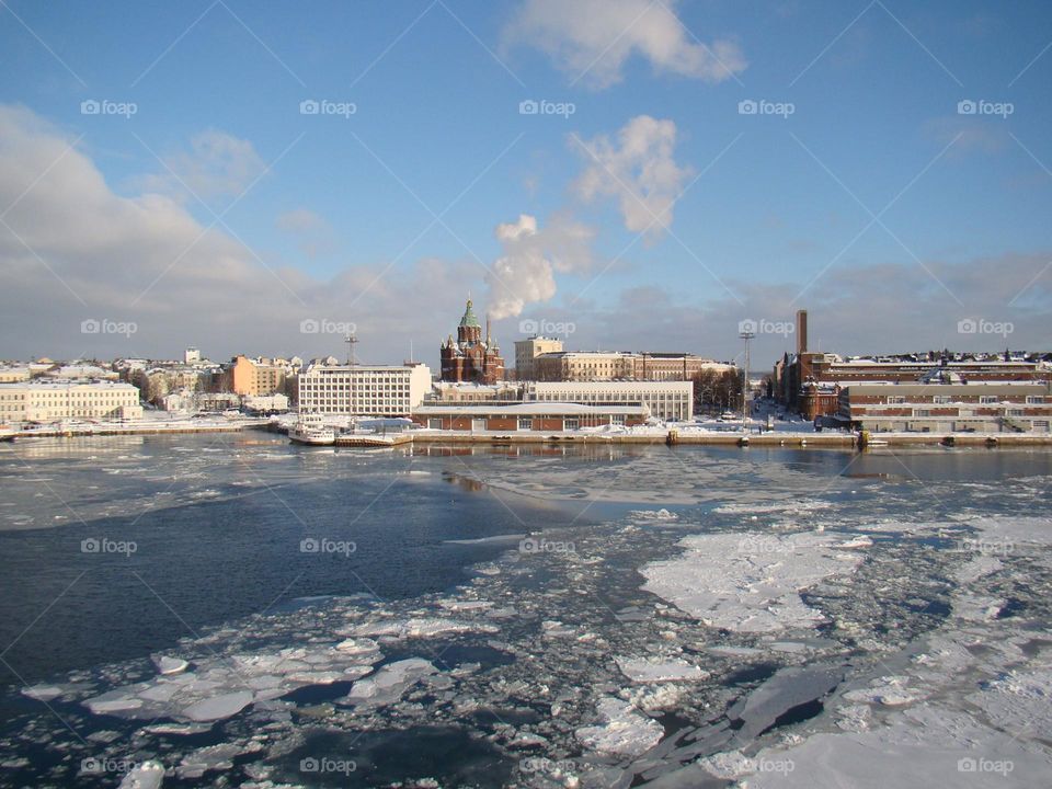 Urban 💦 Water 💦 Ice💦 Buildings💦 Winter ❄️