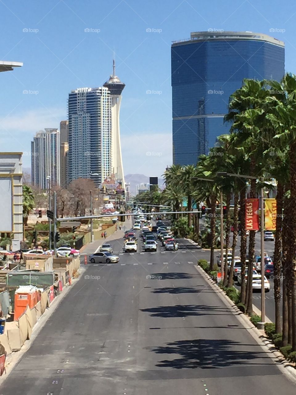 Las Vegas strip from above