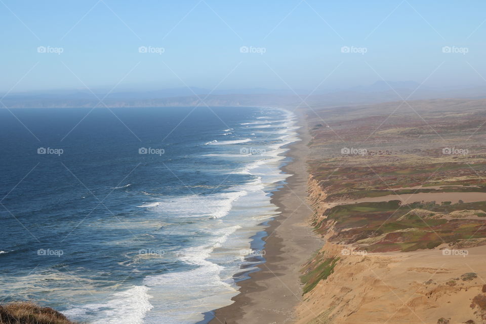 Where the ocean meets the earth and colours clash