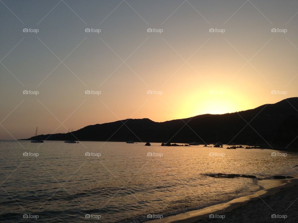 Corsica sunset