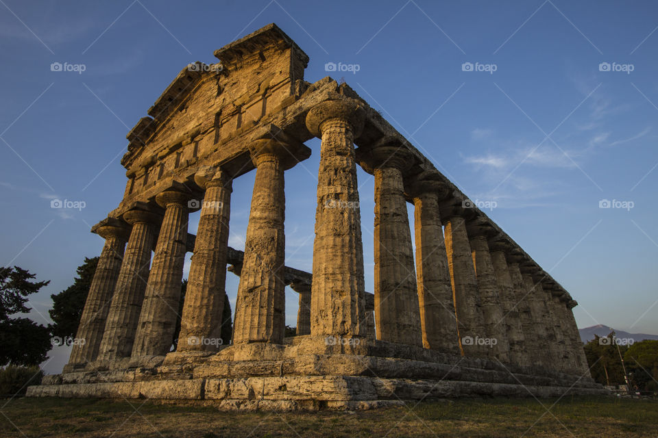 Athena Temple, Paestum , Italy