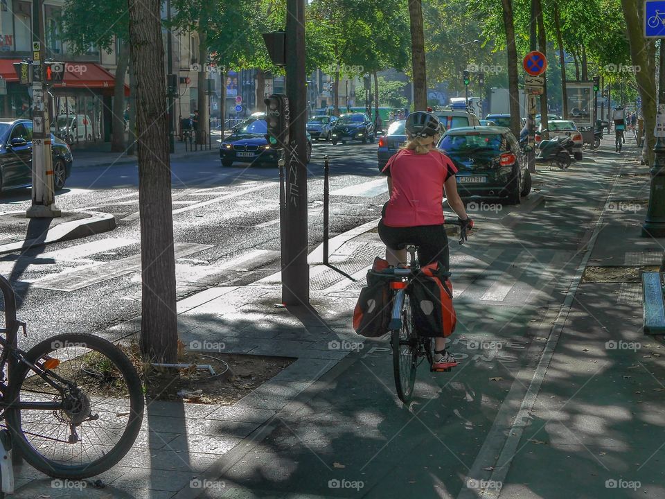 bike in the street