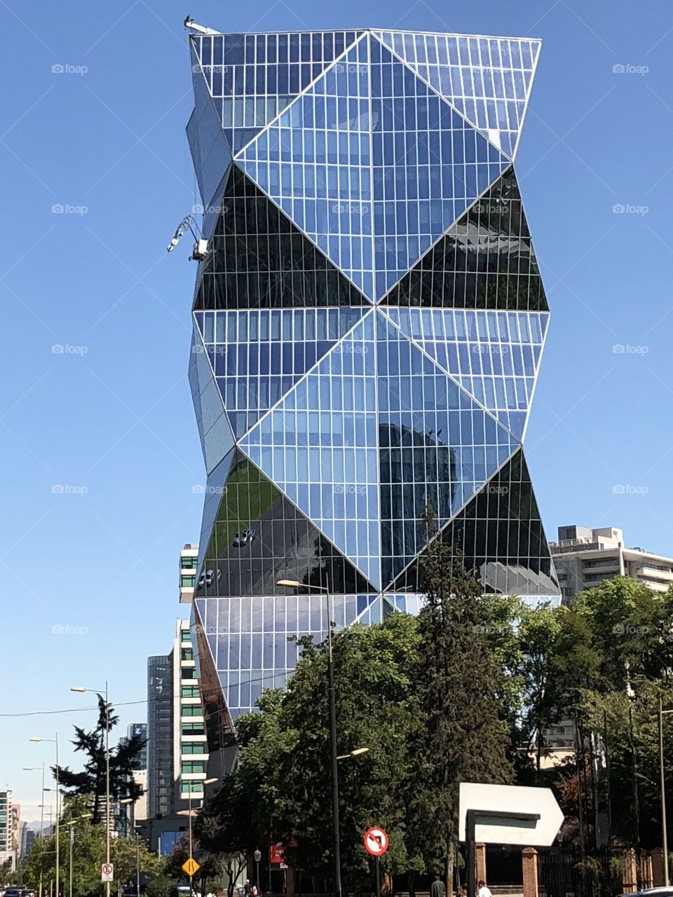 Folded building - Santiago de Chile 