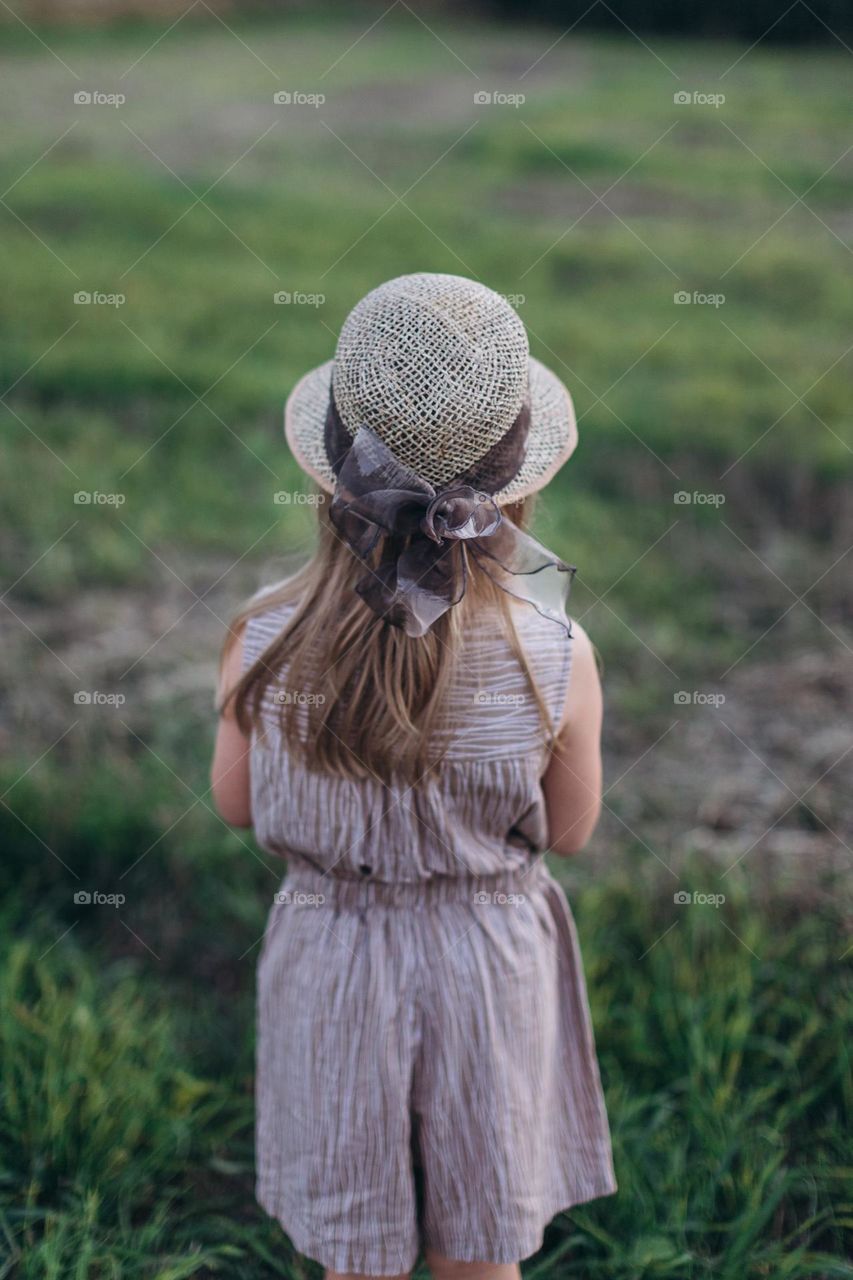 girl in a hat