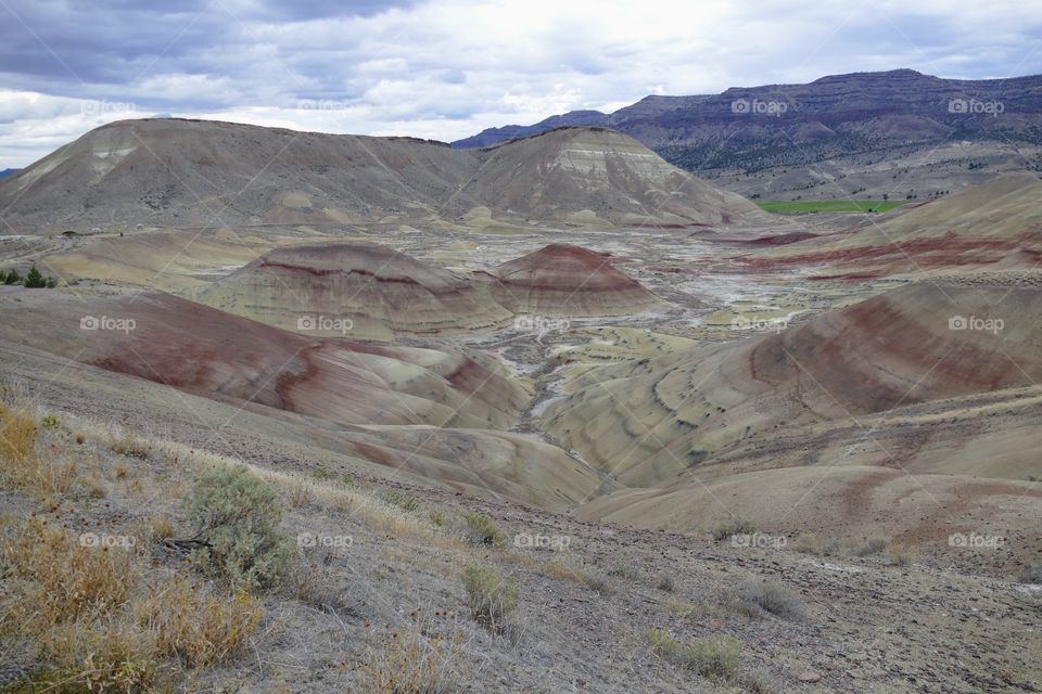 Painted Hills in the John Day Fossil Beds in Oregon.