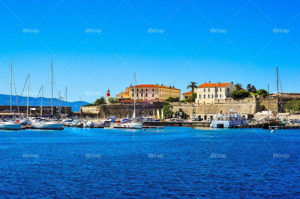 Bay in Ajaccio, Corsica 