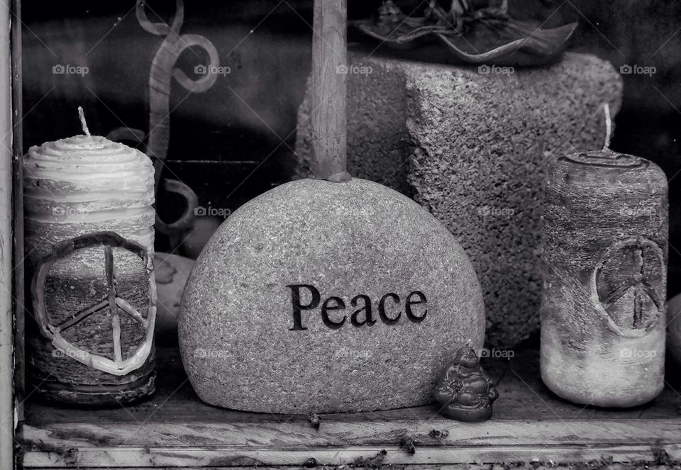 Peace candleholder #a3338