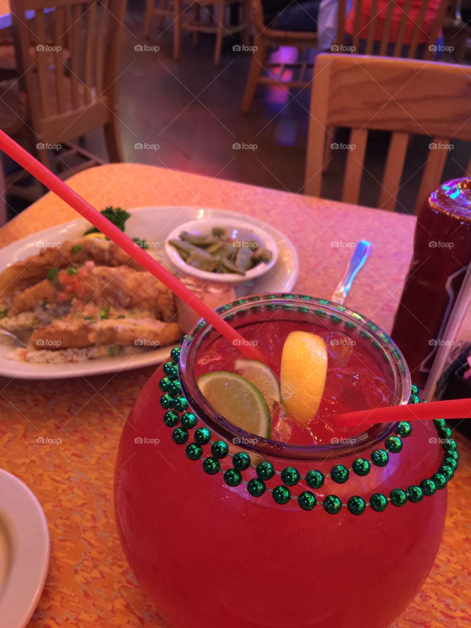 Drinks and dinner. Cajun restaurant  