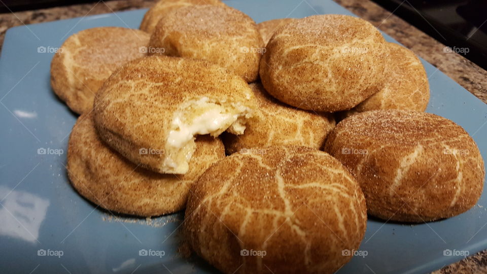 Cheesecake filled Snickerdoodles