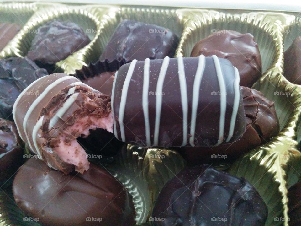 handcrafted chocolate candies