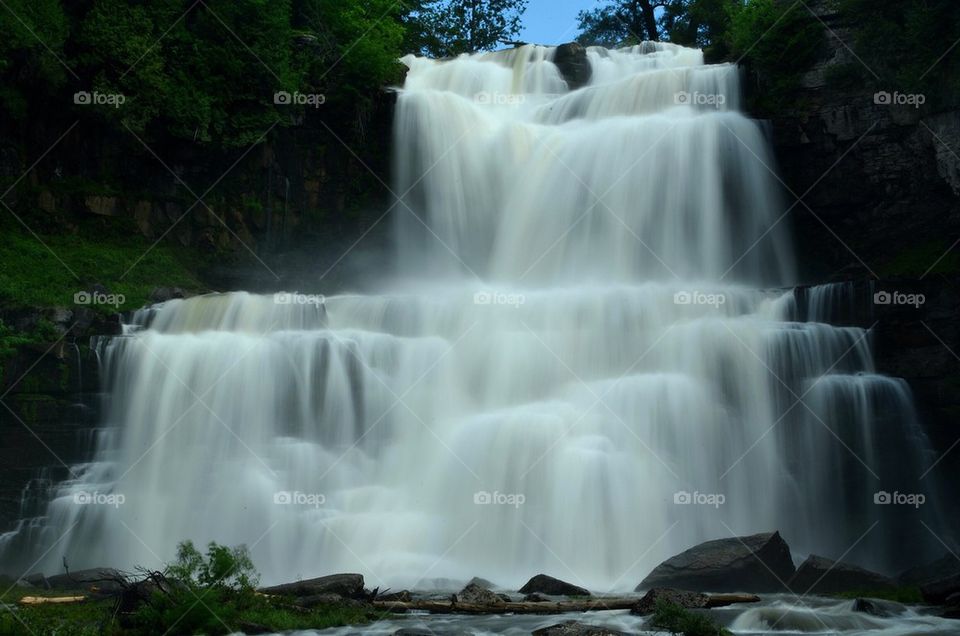 View of waterfall