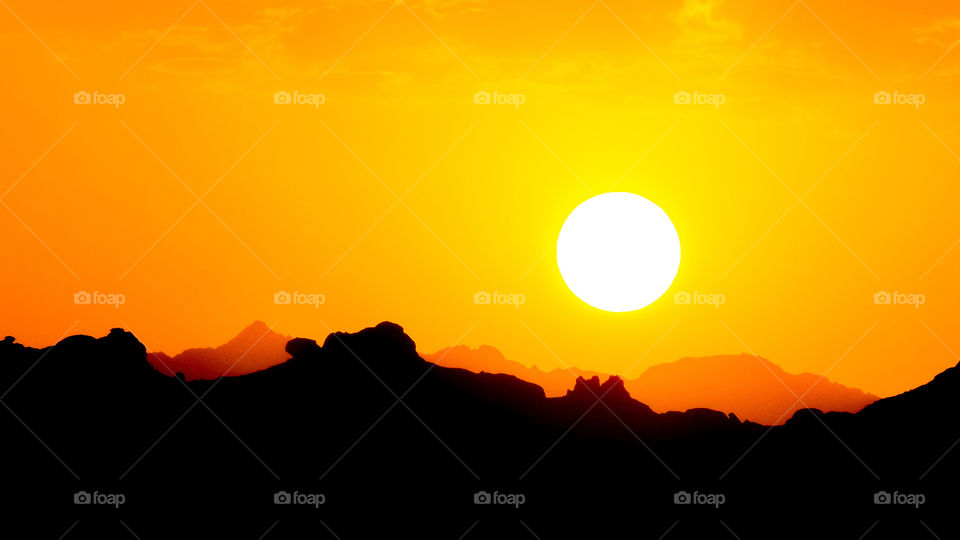 Tramonto deserto di Marsa Alam