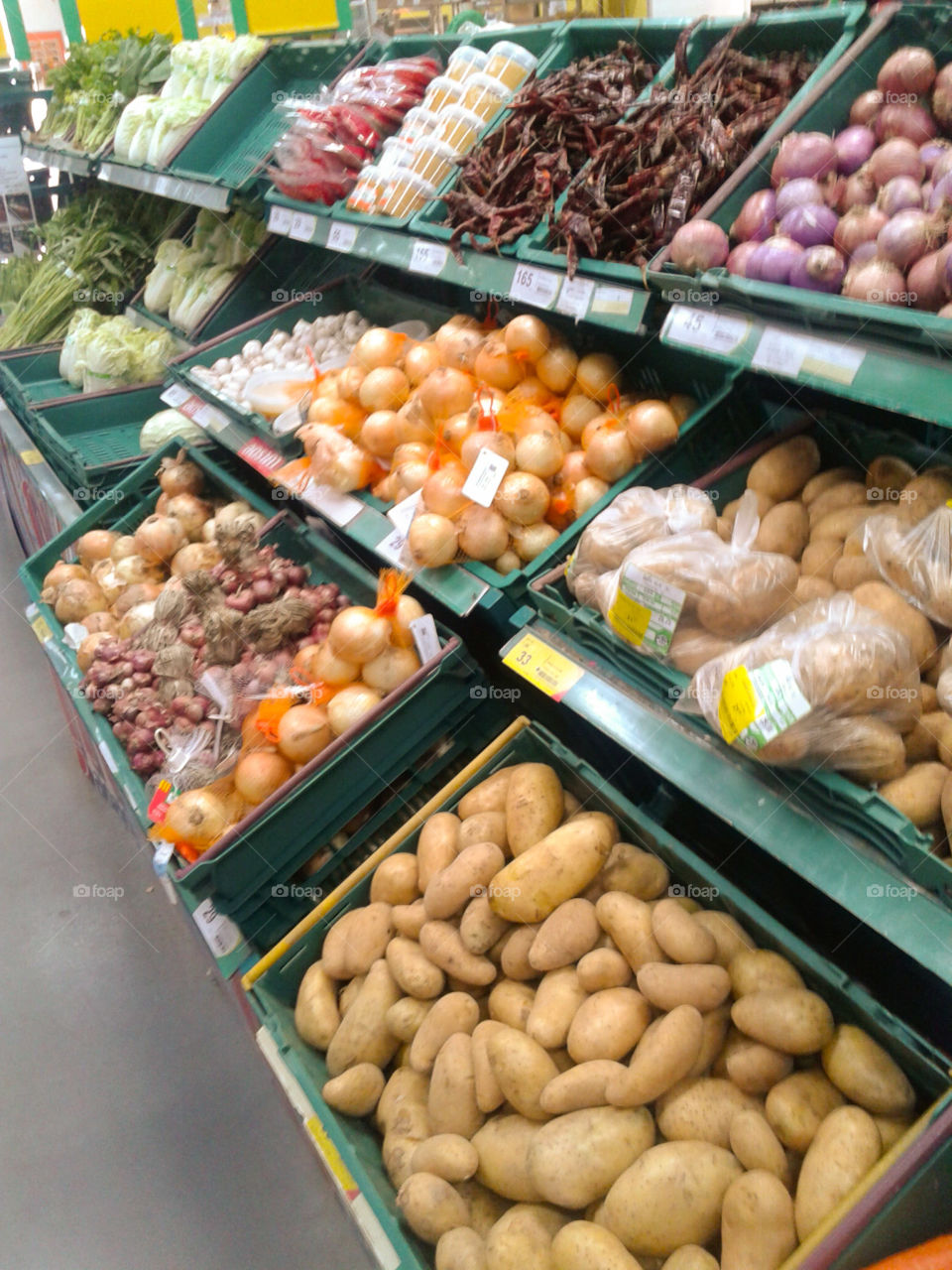 Super market, fruit, vegetables, store. Super market, fruit, vegetables, shopping, store, potato, onion, spice, economic, business, garlic, cabbage, white cabbage, morning glory, lettuce