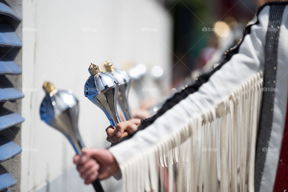 Drum major parade hand 